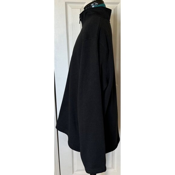 Men's Wrangler Authentics Black 1/4 Zip Pullover Jacket 100% Polyester Size XL - Picture 13 of 13